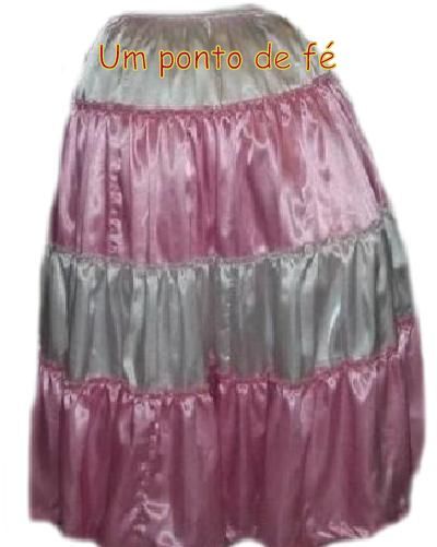 Saia Rosa e Branca